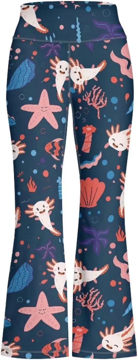 Girls Flare Legging Stretch High Waist Cross Yoga Pants Casual Bootcut Stretch Sports Sweatpants for 5-14 Teens