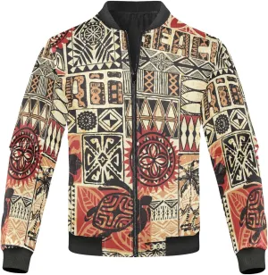 KLL Hawaiian Style Tribal Abstract Vintage Lightweight Jacket For Men Mens Jackets Windbreakers Men S Coats Small