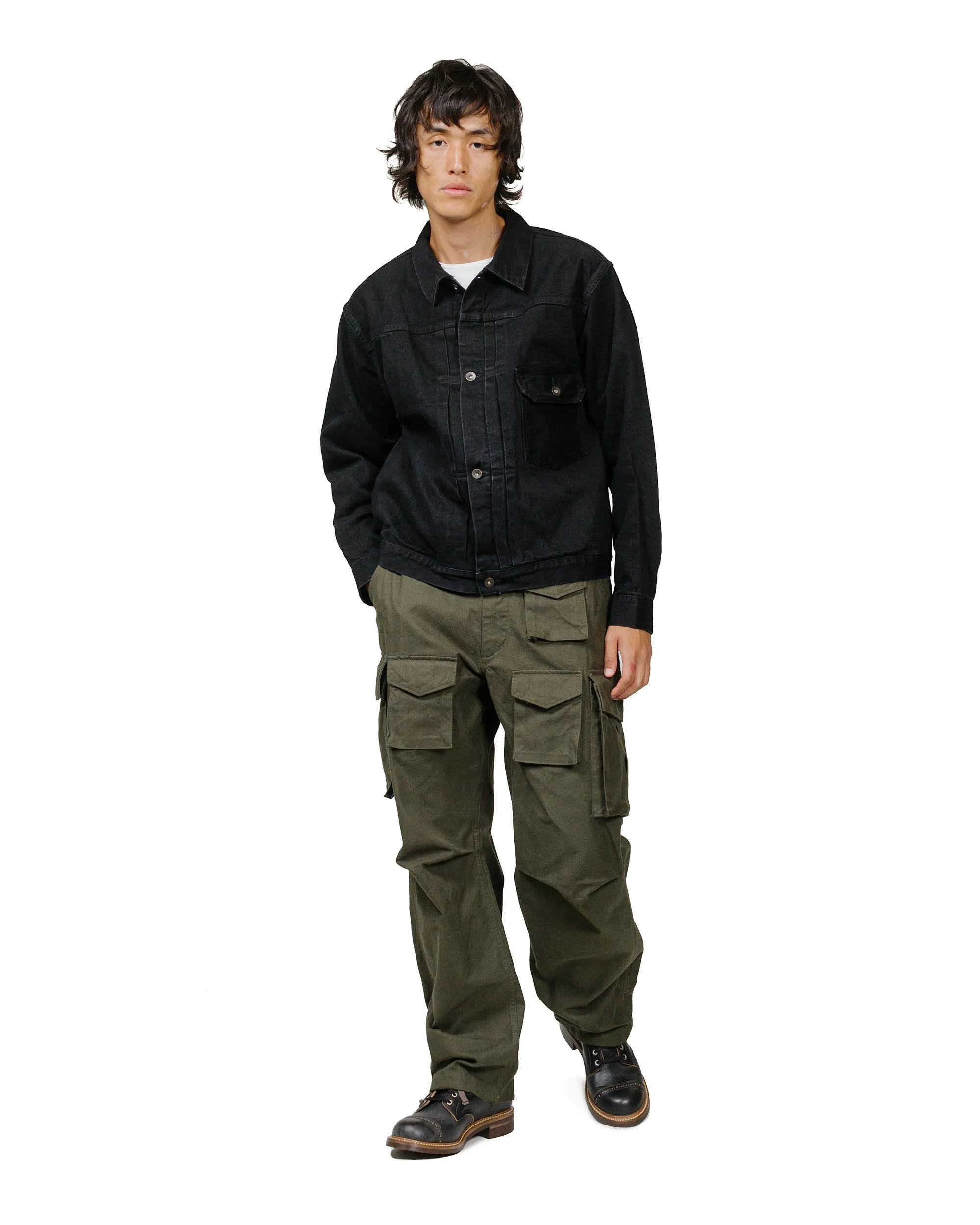 marka New Type1 Denim Jacket 13.5oz Selvedge Denim Black