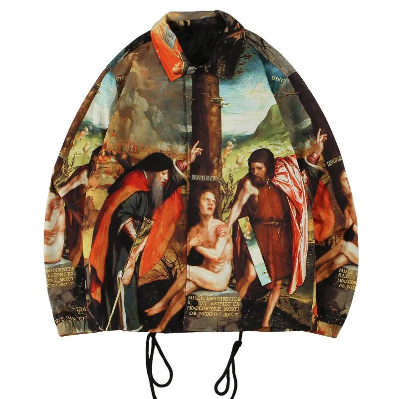 Men's Casual Printed Windbreaker