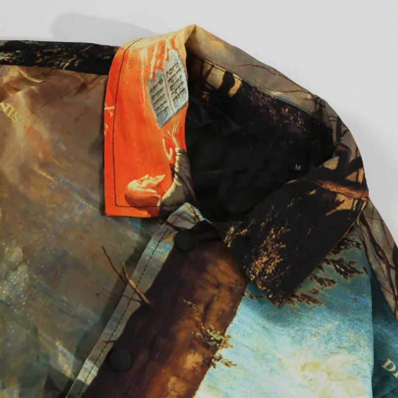 Men's Casual Printed Windbreaker