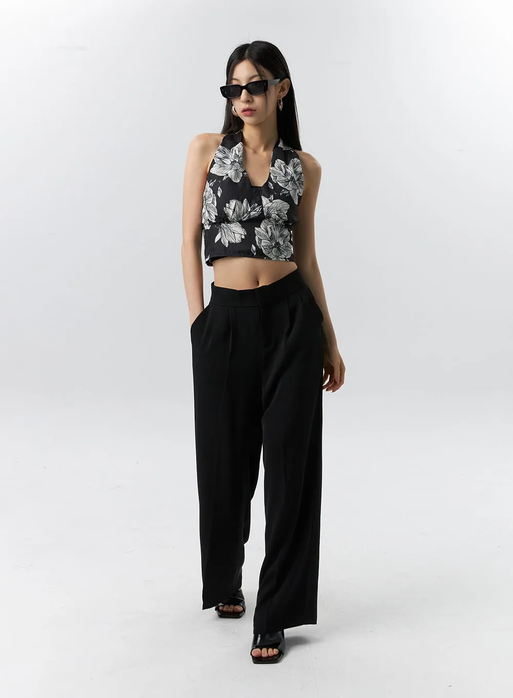 Mid-Rise Tailored Pants IL321